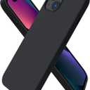 ORNARTO Compatible with iPhone 13 Case 6.1, Slim Liquid Silicone 3 Layers Full Covered Soft Gel Rubber Case Cover 6.1 inch-Midnight