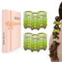 30-Piece Cute Bow Hair Ties for Women, Fabric Soft Rubber Bands No Damage Ponytail Holder, Elastics Bands Hair Accessories for All Hair Types, Gifts for Girls (Green Theme)