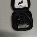 Kendir Bluetooth Headset, V5.0 Ultralight Wireless Headphone Cell Phone Earpiece with Mic Headsetcase,Volume Control, Handsfree Earbud,Compatible with Android/iPhone/Smartphones/Laptop (Black)