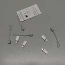 MFi Certified USB C to Lightning Adapter 4-Pack, 27W Fast Charging & Data Sync, Lightning to USB Type C Cable Adapter Compatible with iPhone 14/13/12/Pro/Max, iPad, AirPods, with Anti-Loss Lanyard (White)