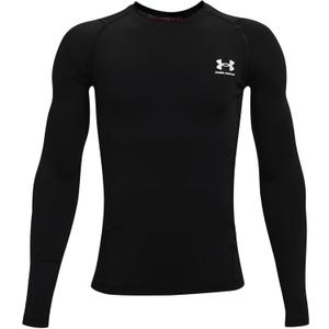 Under Armour Kids HeatGear® Armour Long Sleeve (Big Kids) (Black) Large
