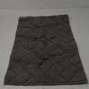 hicorfe Dirt Trapper Indoor Doormat,20"x31.5" Welcome Door mat,Non Slip Backing Washable Door Mats,Absorbent and Resistant Low-Profile Entrance Inside Floor Mat for Front Back Door and Entryway (Grey)