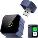 2026 Wireless CarPlay Adapter for iPhone & Android Mini CarPlay Converts Wired to Wireless for CarPlay & Android Auto, Plug & Play, Auto-Connect, Stable Connection for iOS 10+ Marine Stereos