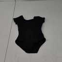 Capezio girls Short Sleeve Leotard - Girls (Medium (8-10), Black)