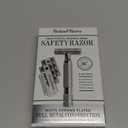 ROCKWELL RAZORS 6C White Chrome Safety Razor for Sensitive Skin. Reduces Razor Burn and Irritation. Comes with 6 Adjustable Shave Settings and 5 Recyclable Blades. Reusable Razor for Men and Women