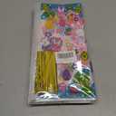 4 x GOMANCHE Easter Cellophane Candy Bags, 100pcs Easter Treat Bags with 100pcs Gold Twist Ties, Easter Candy Goodie Treat Bags for Kids Easter Party Favor Supplies