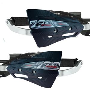 Dirt Bike Hand Guards with Grips, Univeral Dirtbike Motorcycle Handguards 7/8'' and 1 1/8'', MX Motocross Supermoto Racing ATV Handguards 22mm 28mm (Black)