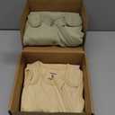 2-Pack Organic Baby Sleep Sacks, 100% Cotton - Soft & Breathable 0.5TOG Baby Wearable Blanket, Toddler Sleeping Sack 0-6 Months,Easy to Wear Transitional Swaddles for Newborns,Infants(Avocado, S)