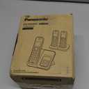 Panasonic Cordless Phone with Answering Machine, Advanced Call Block, Bilingual Caller ID and High-Contrast Display, Expandable System with 3 Handset Cordless Telephones - KX-TGD833M (Metallic Black)