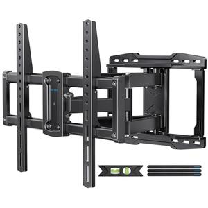 USX STAR UL Listed Full Motion TV Wall Mount Bracket for Most 37-90 inch TVs, Swivel Tilt Extension Level TV Mount, Max VESA 600x400mm, Holds up to 132lbs & 16" Wood Studs with Hole Drilling Template