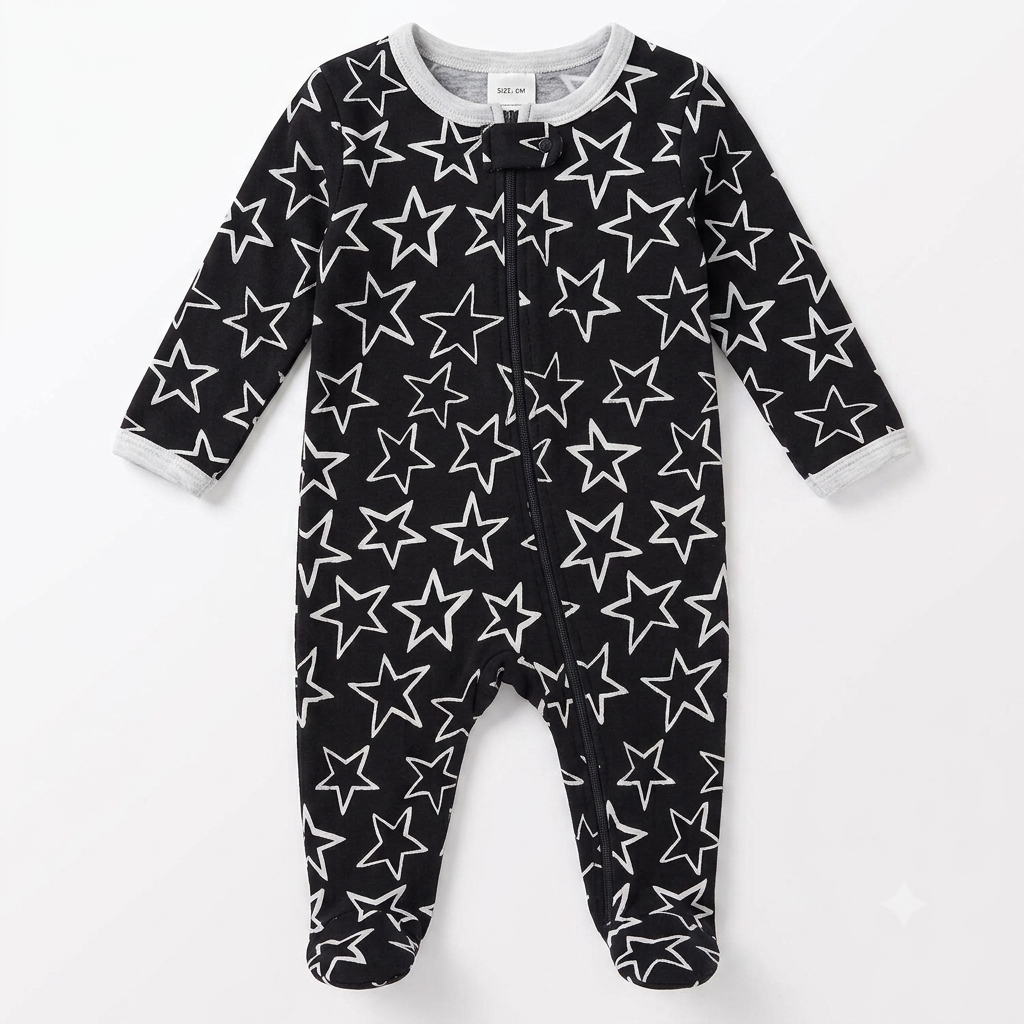 Pajama Black 0-3 Months