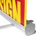 Anley 33 x 81 IN Retractable Roll-Up Banner Stand with Carrying Bag Portable Aluminum Display Stand for Trade Shows, Exhibitions, Events, Presentations, Advertising (Banner Not Included)