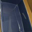 IRIS USA XX-Large Open Top Cat Litter Box with High Sided Walls Tall Scatter Shield Scoop Included Easy Clean Plastic Pan for Big Cats Kittens Multi-Cat Households 30"L x 20"W x 14"H Navy