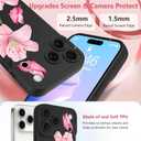 OOK Floral Case for iPhone 17 Pro Case Cute Lily Flower Butterfly Design Soft TPU Shockproof Protective for Women Girls Phone Cover