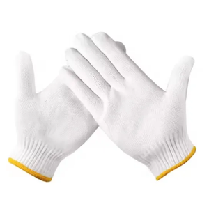 Gloves Manufacturer Working Safety Gloves White Cotton Knitted Gloves - White Cotton Knitted Gloves and Industrial Gloves