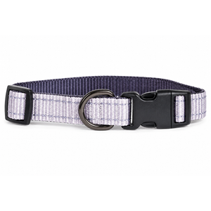 Reflective Dog Collar with QR Code Tag, Personalized Dog Collar, Safety Night Visibility, Anti-Loss Function (Light Pink-02, Small)