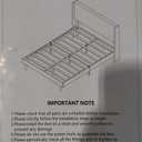 OLALITA Full Size Upholstered Platform Bed, Full Frame with Fabric Headboard, Sturdy Frame Wooden Slats, No Spring Mattress Required, Noiseless, Easy to Assemble, Light Gray