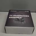 Wireless Headphones for TV with LED Display, TV Headphones Wireless for Seniors with Transmitter Charging Base, No Audio Delay Bluetooth V5.3, Plug and Play, Gift for Seniors/Hearing Impaired (Black)