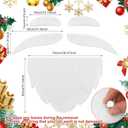 Yookeer Christmas Golf Cart Decoration Kit Large Inflatable Santa Hat for Car Christmas Golf Cart Accessories Reflective Bulb Light Shaped Magnets Car Covers for Holiday Decorations(White)