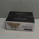 Square Spice Jars with Bamboo Wooden Lid (Pack of 24) Spice Jars with Shaker Insert and 240 Labels - Bamboo Lid Glass Container for Spice Organisation [4.3 in  1.8 in]