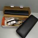 Nail Arm Rest for Acrylic Nails with Nail Table Mat, Microfiber Leather Nail Hand Rest Cushion for Nails, Soft Hand Pillow Footstool with Foldable Nail Art Hand Rest Pad for Nail Tech Use (Black)