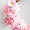 Floroom Mini Artificial Flower Heads Pink & Blush Fake Peony Daisy Rose Multicolor Small Faux Silk Flower Heads for Cake Craft Garland Wedding Party Graduation Cap DIY Home Decoration, 0.8"-3.6"