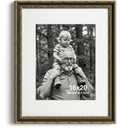 Yaetm 16x20 Vintage Picture Frame, Ornate Antique Brown Gold Frame, 2 Pack