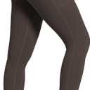 Sunzel Womens Workout Leggings with High Waist Tummy Control (X-Small, Seal Brown)