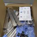 Rolling IV Pole with Tray - Stainless Steel 4 Hooks IV Stand with Wheels Height Adjustable for Clinic Home Care