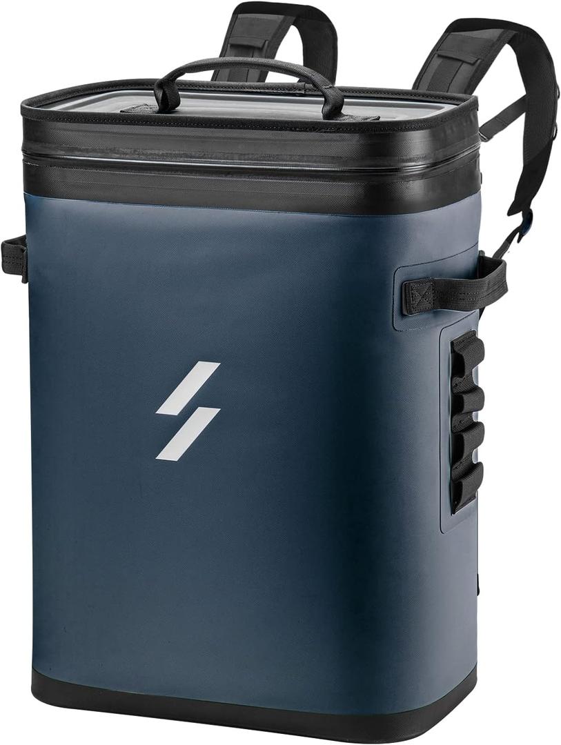 ROCKBROS Backpack Cooler Bag Insulated Leak-Proof Soft Cooler Waterproof 30 Can Portable Large Backpack with Cooler for Camping, Beach, Picnic, Party, Fishing, Floating, Outdoor Activities