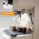 Bincoo 4oz Espresso Shot Glass Espresso Cups With Leak-Proof Lid and Handle, Portable Travel Coffee Shot Glasses for Beans, Syrup, Cocoa Powder, Wine, Bar, Party, 4 Pack