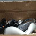 Saddle Rolling Stool with Wheels PU Leather Height Adjustable Swivel Stools Chair White