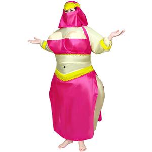 MXoSUM Funny Inflatable Costume for Women Funny Blow Up Belly Dancer Suit Princess Halloween Cosplay Costume for Adult (XL)