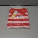 Womens Striped Polo T-Shirts Oversized Short Sleeve Top Cotton Color Block Loose Basic Tee Casual Tunics Summer Spring Tops (XS)