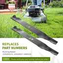 Replacement 2105200317A 21" Mower Blades, Compatible with HyperTough Murray Blackmax MNA152701 MNA 152901 MNA 152903 MNA152905 Push Mower, Replace for 84005221 2105200317, 2 Pack