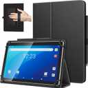 TiMOVO Universal Case for 10.1 Inch Android Tablet with Pen Loop, Lightweight Folding Stand Cover with Hand Strap for All 9.6"-11" Touchscreen Tablet, Black