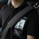 Car Seat Belt Pads Cover, 1 PC 10 In (Black)