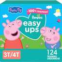 Pampers Training Pants - Easy Ups Girls & Boys - Size 3T-4T, 124 Count, Peppa Pig Potty Underwear (Packaging May Vary)