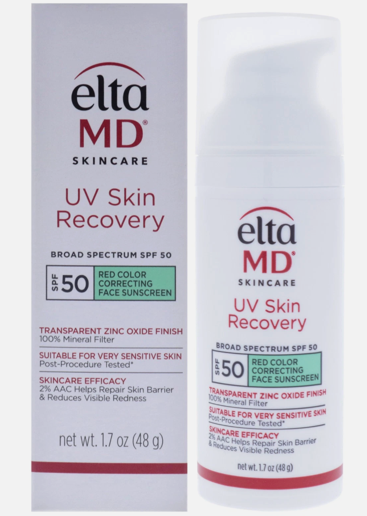 EltaMD UV Skin Red Color Correcting Green Tint Face Sunscreen SPF 50 - 1.7 oz