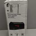 Gibraltar E1100BAM Elite Post-Mount Mailbox, Medium, Black Steel - Quantity 1