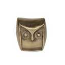 HD Designs Aluminum Owl - Antique Gold, 5.6 in