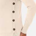 ANRABESS Sweaters for Women 2025 Fall Long Sleeve Crewneck Knit Casual Loose Side Button Basic Pullover Tops Trendy Outfits (XL)