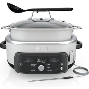 Ninja Foodi PossibleCooker PRO Plus with 11-in-1 Smart Cook System, Thermal Surround Technology, Powerful 1400-Watt Base, Oven safe up to 500 F - White, 8.5 Quarts
