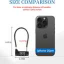 Combination Lock Cable Lock with 4 Digits Cabinet Lock with 3.5" Cable Length Twist 3.5" Length Durable Cable Ideal for lockers, Gym, Toolbox, Case Small Size (3.5")