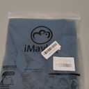 iMaylex Soft 100% Egyptian Cotton Zipper Closure Pillowcases, Cozy and Lightweight Pillow Case, Set of 2, Blue, Queen, 20" x 30"