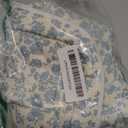 Gosect Large Makeup Bag, Cute Cosmetic Bag for Women Girls, Floral Coquette Aesthetic Toiletry Bag, Travel Make Up Organizer Bag (BDLH) (08Blue Flower)