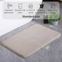 Luxury Quick Dry Non-Slip Bathroom Rugs20'' x 30'' Beige Highly Absorbent Washable and Ultra Soft, Extra Thick Fluffy Bath Mats for Shower/Kitchen/Bathtub Floor