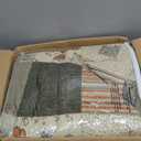 Greenland Home Sedona Cotton Quilted Bedspread Set, Jumbo King (3 Piece), Gray