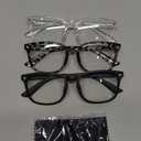 Gaoye Stylish Blue Light Glasses for Woman - Computer Glasses 99% Blue Light Blocking - Lightweight TR90 Frames - 3 pack