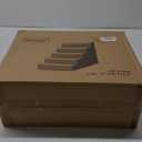 5-Step Adjustable Dog Stairs for High Beds, Dog Steps for Small Dogs and Cats, Foldable Pet Stairs for Bed Climbing, Non-Slip Pet Step Indoor, Grey